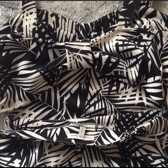 Open back Black and White Romper. - Picture 3 of 3